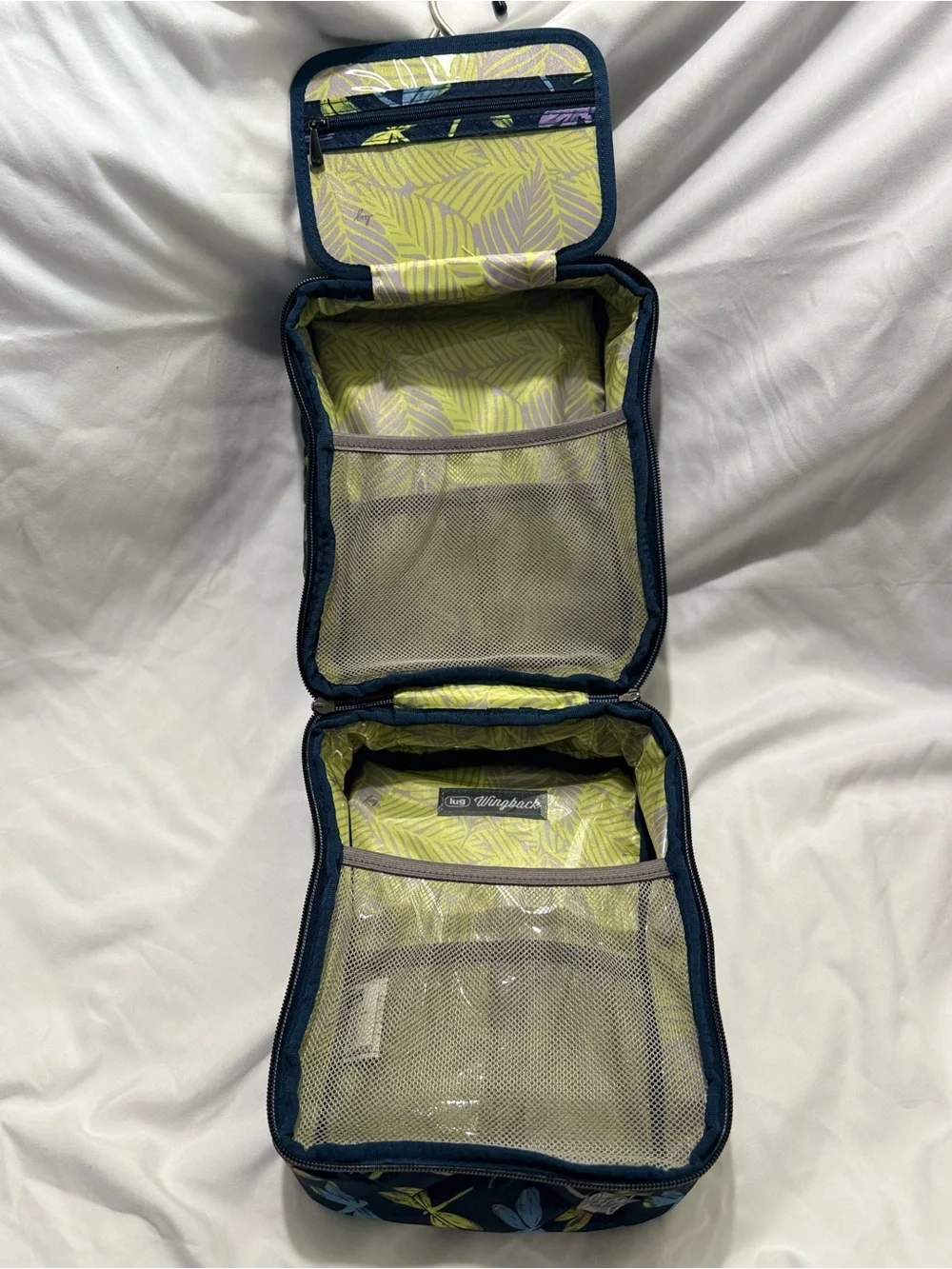 Lug Wingback Hanging Toiletry Case - Dragonfly Icepop